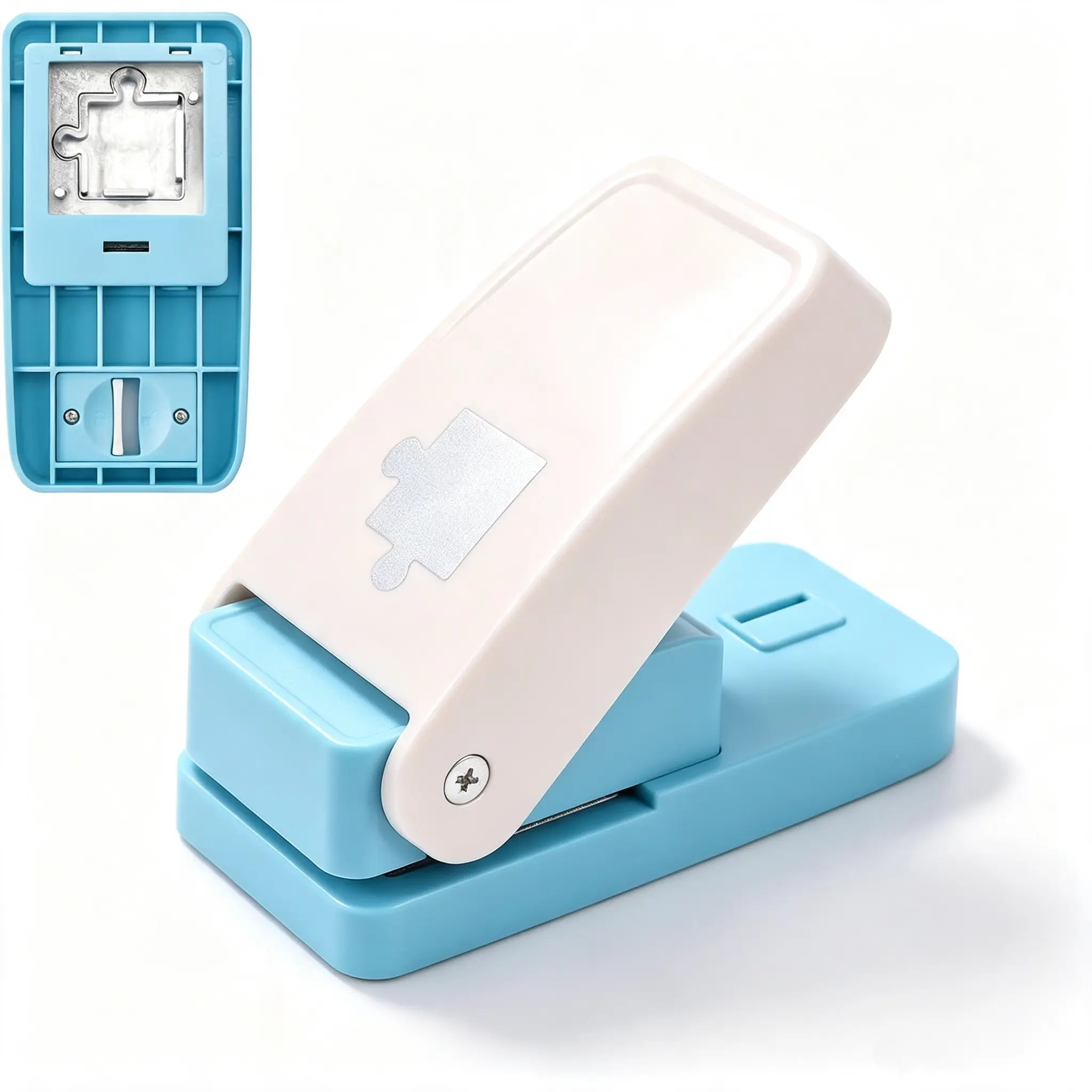 Puzzle Punch | 1" Puzzle Hole Puncher | Portable Puzzles Pieces Punching Machine | Cardboard Jigsaw Cutter | Customized Puzzles from Photos | for Personalized Customized Pictures Craft Making Tool