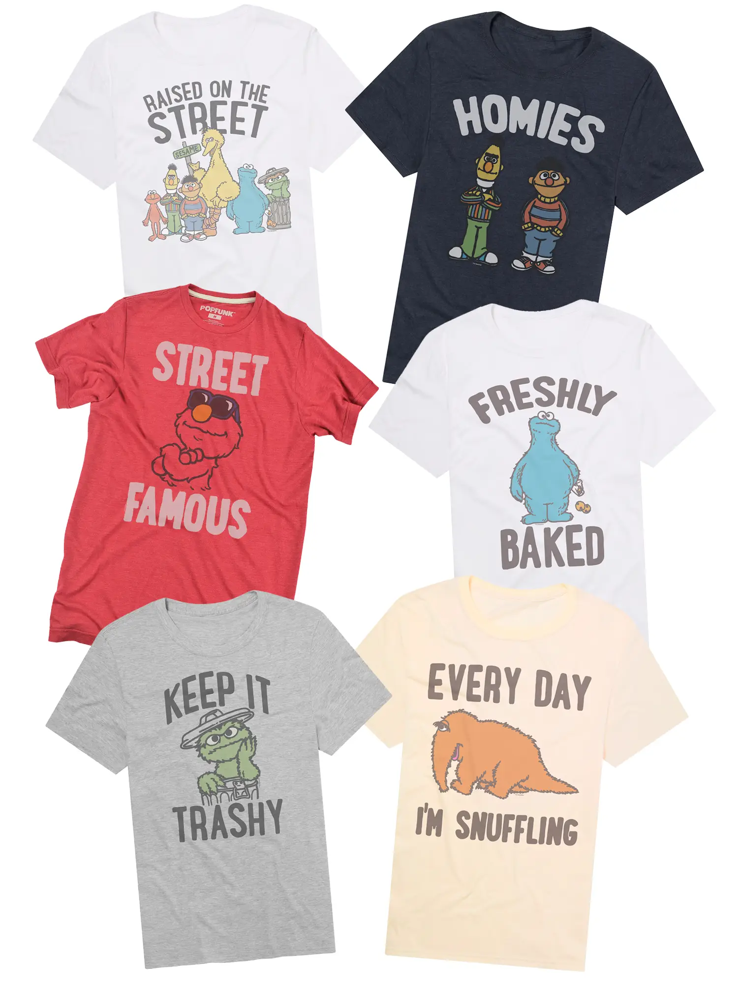 Sesame Street Quotes Unisex Adult T Shirts