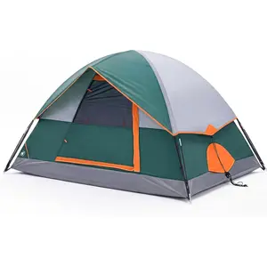 2/4 Person Fishing Tent – Portable Waterproof Dome Tent for Camping, Quick Setup with Mesh Ventilation, Lightweight for Outdoor Fishing, Beach, Hiking (Blue/Green)