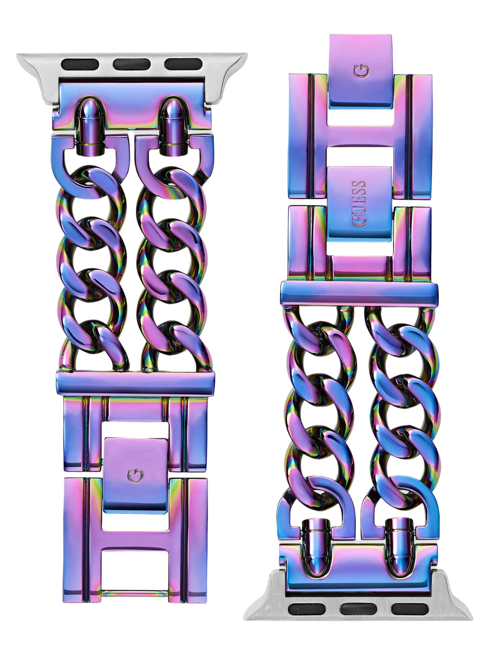 GUESS Female Iridescent Chain-Link 38-40 mm Band for Apple Watch