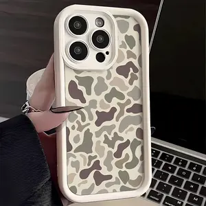 Camo Pattern TPU mobile phone case applicable for iPhone 16ProMax 15 14 13 12 11 Plus cases durable shockproof protection urban sophisticated phone case cute nic natalie reynolds mosnovo  protective case Silicone Cover