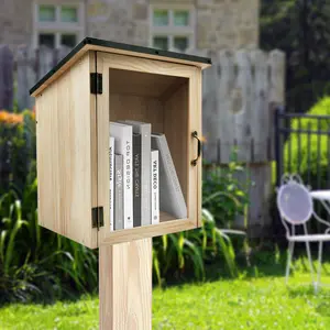 Tiny Free Library Box Hack！DIY Outdoor Book Nook for Your Hood ️ #BookLovers #GuerillaKindness