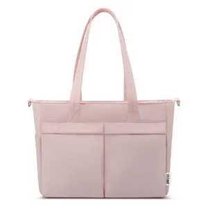 Laptop Tote Bag for Women 15.6 inch, Puffer Work Handbag Laptop Bag Purse, Large Quilted Tote Shoulder Bag with Shoulder Strap for Travel College Office Gym