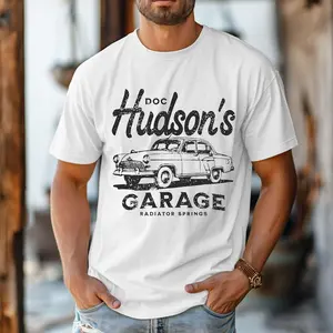 Retro Doc Hudson's Garage Shirt, Radiator Springs Doc Hudson Shirt, Pixar Cars, Men's Disneyland Tee, Cars Land Shirt, Boyfriend's Gift