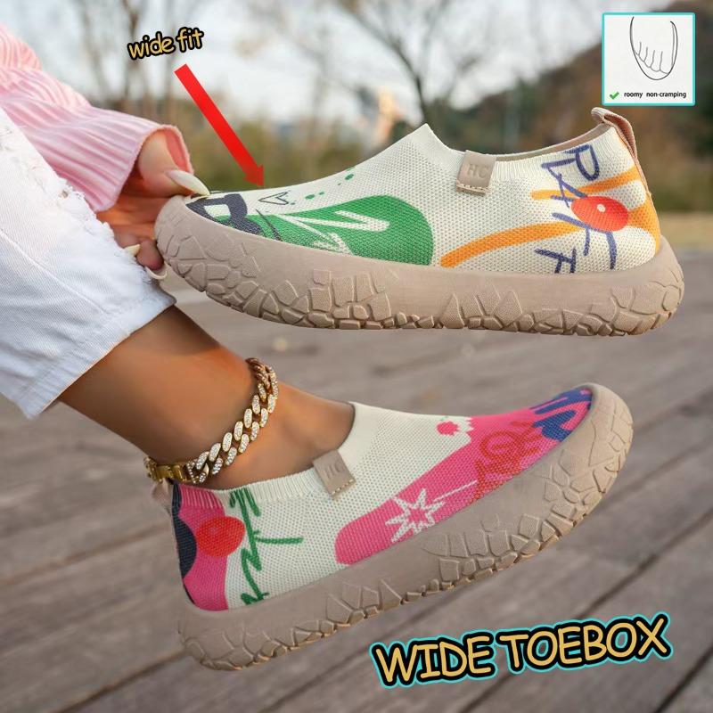 Women'S Round Toe Soft Sole Comfortable Casual Athletic Shoes - Barefoot Shoes, Women Shoes, Sneakers
