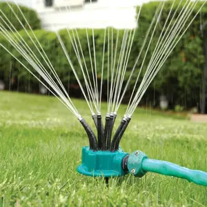 Garden Sprinkler 360 Degree Automatic Multi-Head Watering Spray, Gardening Irrigation Tool, Flexible Nozzle Misting, Lawn Care and Efficient Plant Irrigation, Watering Systems