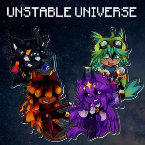 UU Unstable Protagonists Bundle Acrylic Keychain, SpokeIsHere, ParrotX2, Wemmbu, FlameFrags