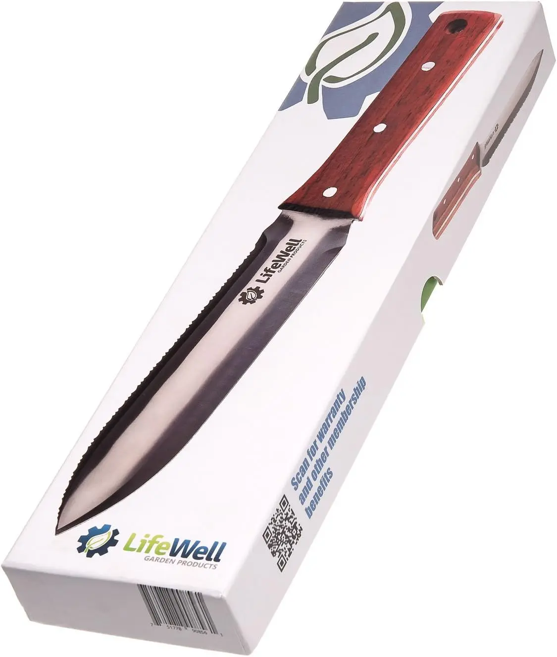Hori Hori Knife Gardening Tool -LifeWell Garden Products.Best All-Purpose Japanese Garden Knife with LifeTime Warranty.Digging Knife,Bonsai Tool,Soil Knife,Garden Weeder.Ideal for Camping & Fishing