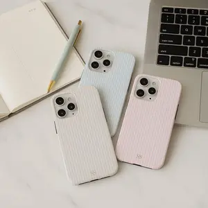 Personalized Stripe Phone Case, Gold Custom Initials Design, Tough Case MagSafe Case for Model X 11 12 13 14 15 16 Pro Max S21–S25 Ultra