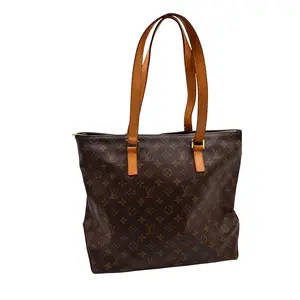 Pre-owned Louis Vuitton canvas Shoulder Bags Monogram Cabas Mezzo Tote Bag(4900000147483)