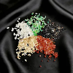 Natural Five Elements Crystal Five Color Tumbled Stones Set for Energy Cleansing & Home Decoration