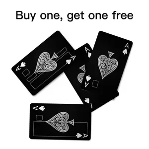 Classic Poker Deck Credit Card Stickers | Buy 1 Get 1 Free - Cool Wallet Upgrade 