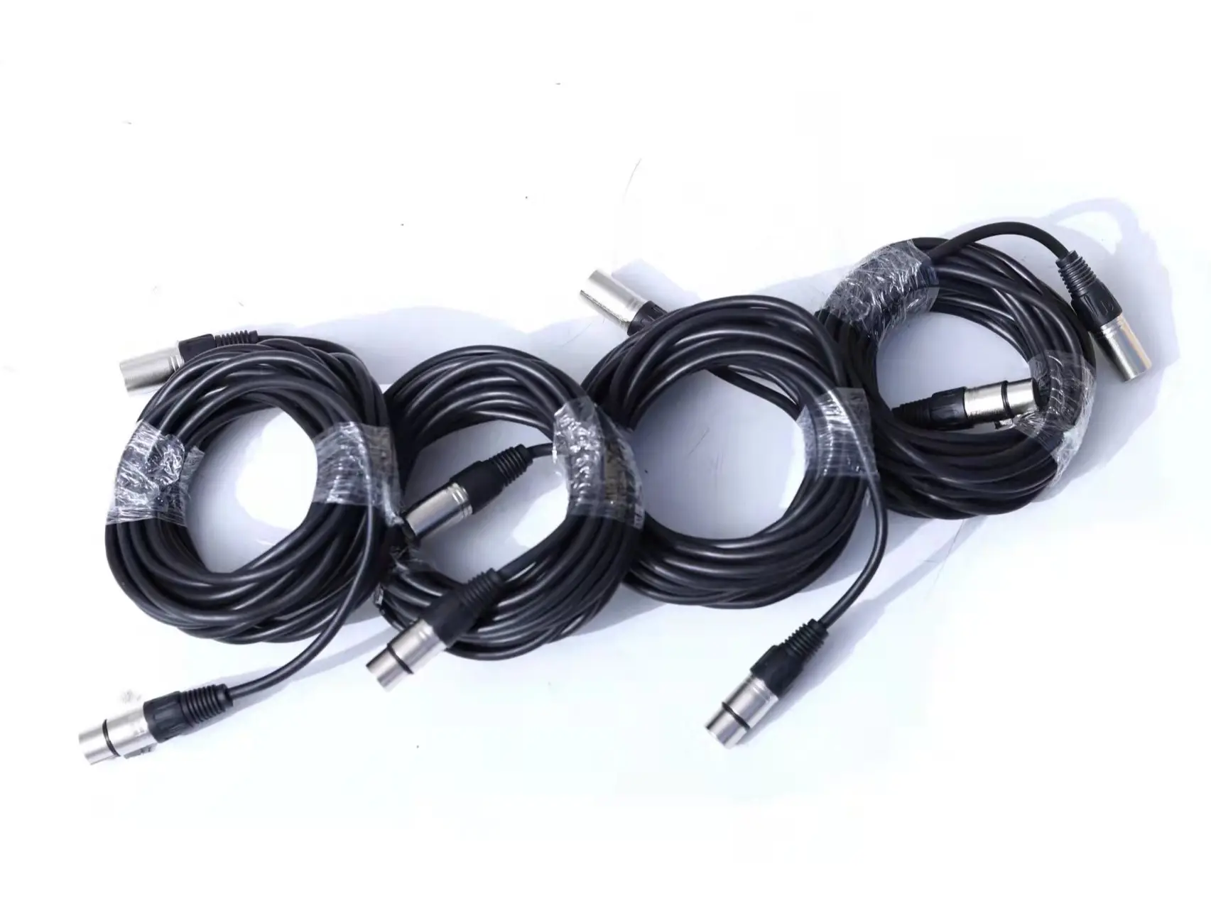4PCS Durable XLR Microphone Cables - 25ft Recording Cables for Phones, Electronics Audio-Video Setups & Accessories