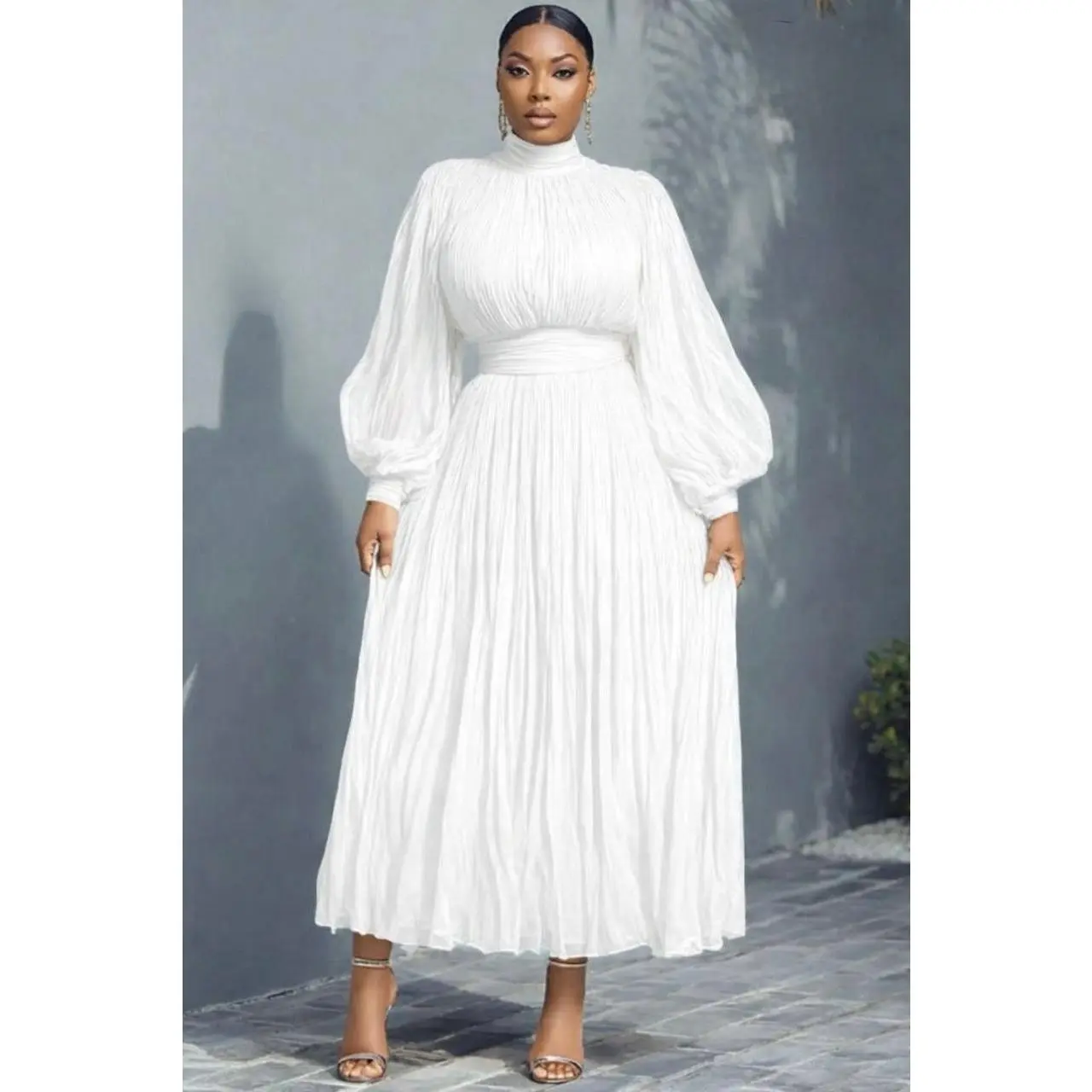 white birthday dress long Elegant Ball Gown 2 Pieces Long White Tiered Prom Dress 21th Birthday  Outfits P2144