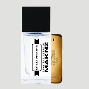 MAKNZ Millionaire Men's Fragrance - cinnamon, citrus, amber, woody, leather, rose, spicy
