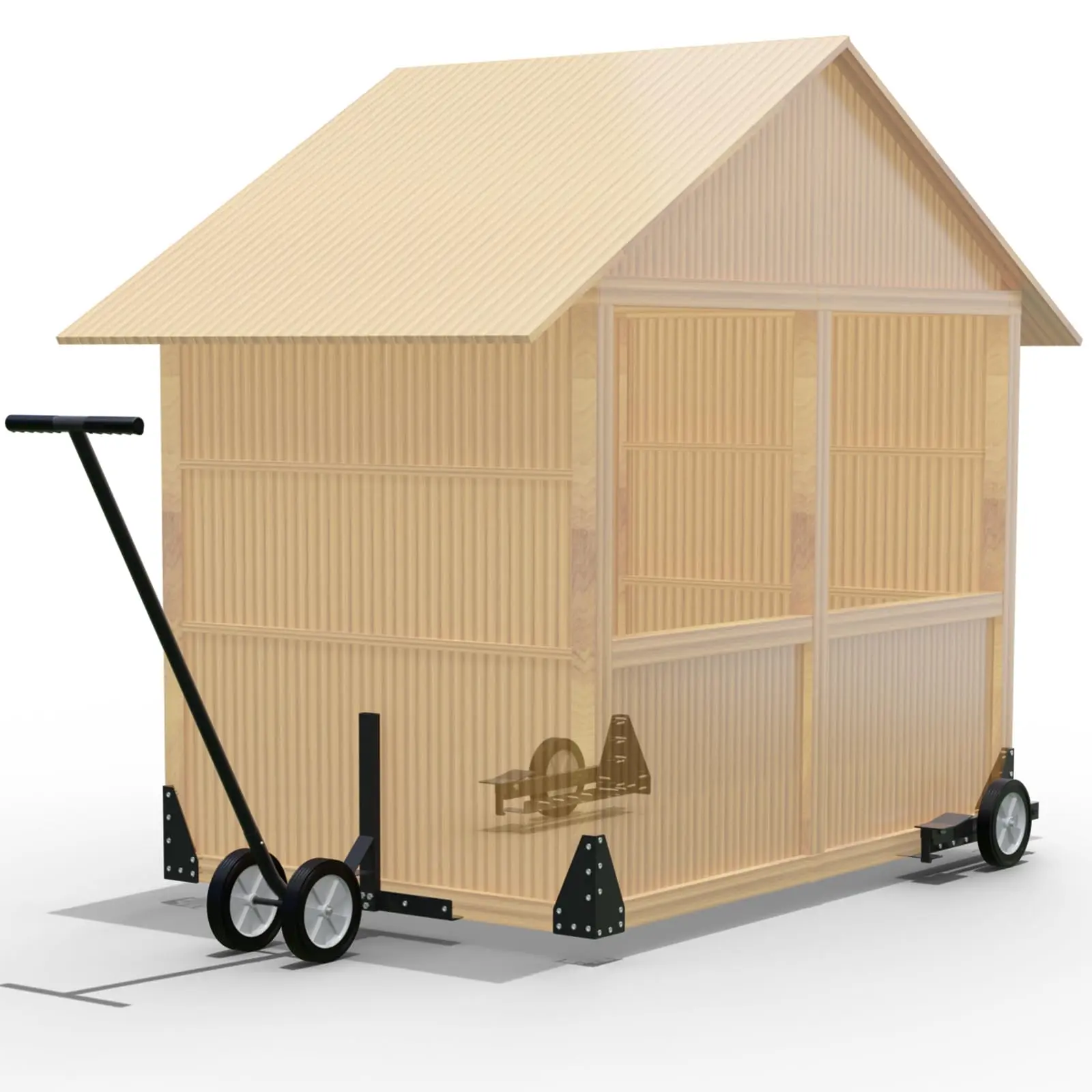 Belinova Chicken Coop Wheels Kit - Portable Poultry Tractor Mobilization Steel Chicken Coop Accessories - Set of 6 Chicken Run Wheels - Chicken Cage Not Included - Patent Pending