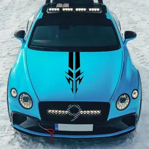 Car Engine Hood Stripe Sticker Decal For Cars Creative Arrow Style Car Modification Vinyl Decals Vehicle Exterior Decoration Universal Auto Racing Body Decor Accessories