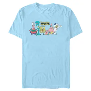 Men's SpongeBob SquarePants Classic Group Shot Logo T-Shirt