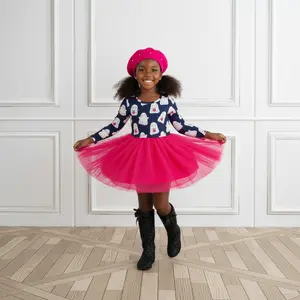 Hot Pink Pretty Ghost Tulle Dress