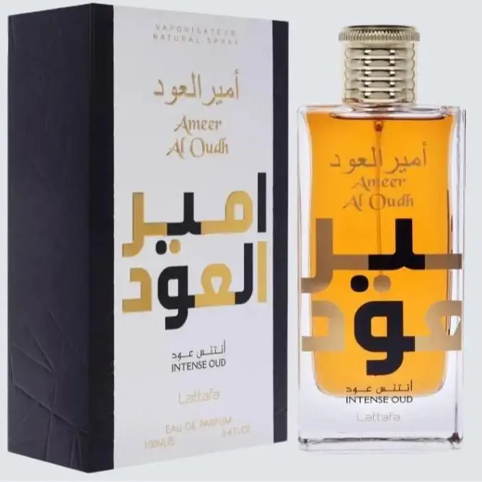Lattafa Ameer Al Oud Intense Eau de Parfum Spray for Unisex 3.4 Ounce - Luxurious Woodsy & Agarwood Scent with Long-Lasting Fragrance