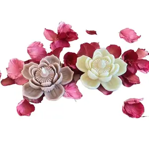 Beeswax Lotus Candle, Natural Honey Aromatherapy, Cute Decorative Meditative Candle, Tealight Candle