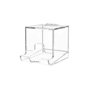 Acrylic Lip Balm Dispenser Display Stand with Lid for Glosses Lipsticks or Essential Oils Counter Organizer in Salons and Retail Stores by 321 Plastics