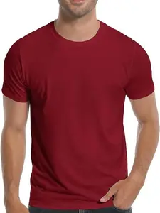 Mens Bamboo Viscose T Shirt Ultra Soft Plain Tshirts for Men Cooling Crew Neck Casual Basic Tee Shirt Undershirt