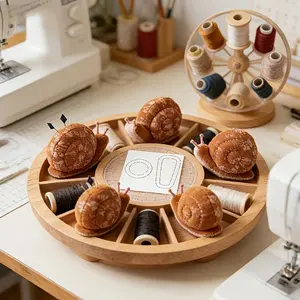 Mini Snail Splicing Sewing Template | The finished product is about 3.94 inches, made of wear-resistant and heat-resistant plastic, cream color, non-deforming, perfect size copy