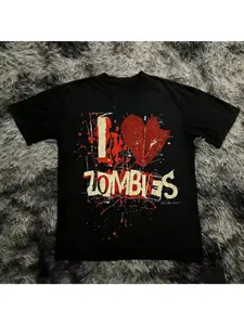 Summer 2000s Y2k Style Aesthetic Goth Women Harajuku Short Sleeve T-shirt Graphic Pattern Fairy Grunge Clothing Y2k Tee Tops