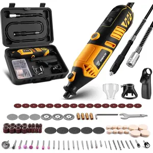 Tool Kit: Power Hand Tools Mini for Wood/, Machine Set with Shaft for Carving, Cutting, Sanding, Grinding, Polishing, Engraving