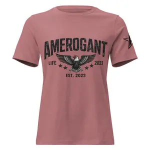 Amerogant Eagle EST- Women's Relaxed T-Shirt
