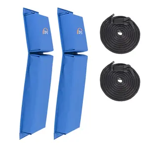 ZPO Boat Fender, Boat Bumpers For Docking, 2 Pack Boat Fenders With 2 Durable Ropes Suitable For Stand-up Personal Watercraft, 24X6X2.5in, Pontoon Boat Fenders