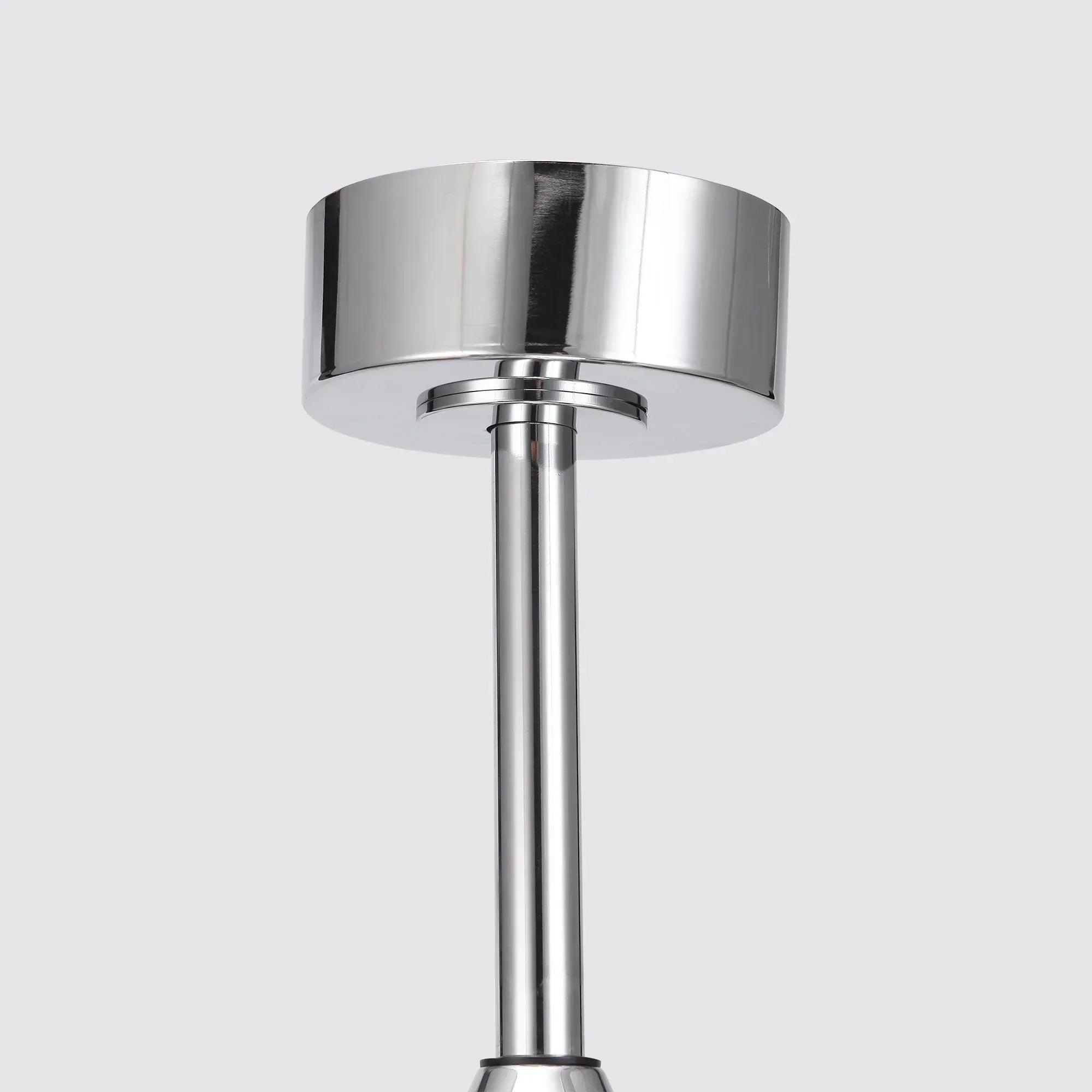 52" Modern Ceiling Fan Double-sided Blades with Main & Side LED Light Downrod Mount