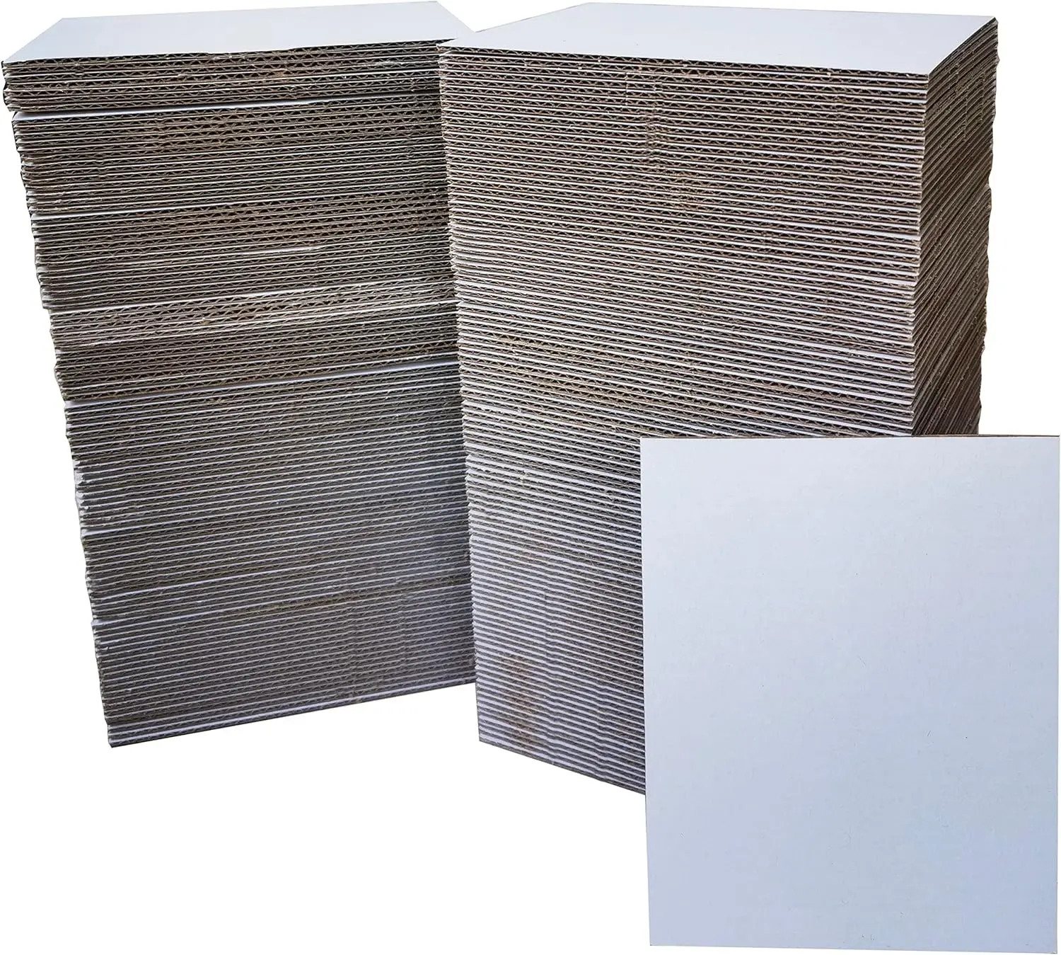 200 Packs 3.5x4.5 Inch Corrugated Cardboard Sheets, Premium White Corrugated Cardboard Inserts Bulk Flat for Sports Card Protectors, Trading Card Folders Mail Shipping Stiffeners, Cardboard Divider