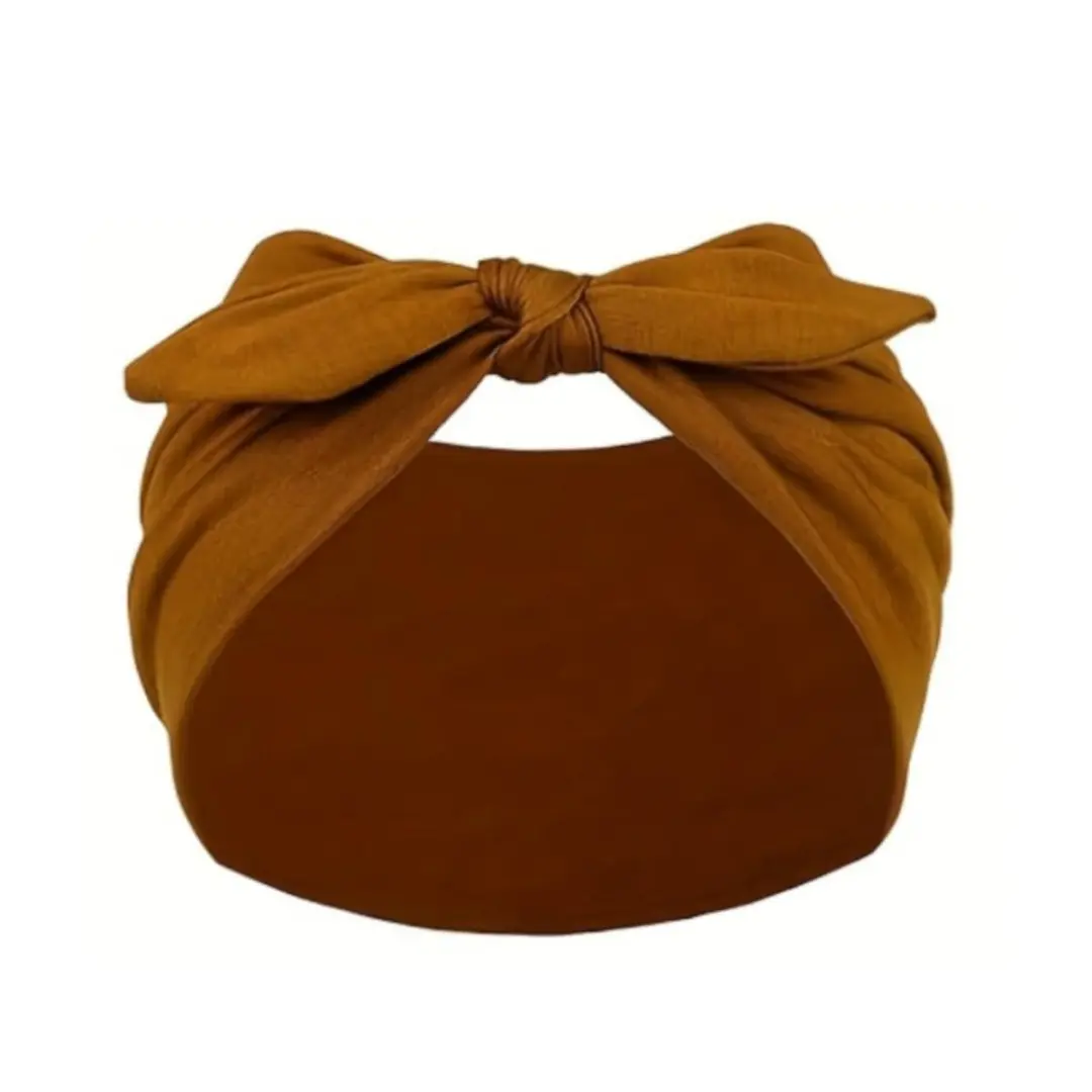 Ladies' 4-Piece Bow Headband Set - Bohemian Wide-Brimmed Hair Accessory, Ideal for Sports, Yoga and Versatile Occasions