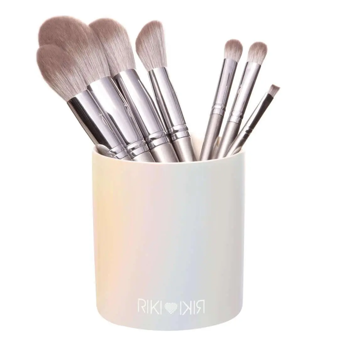 NEW Tropical Pink RIKI Makeup Brush Holder - Boho-Chic Vanity Organizer