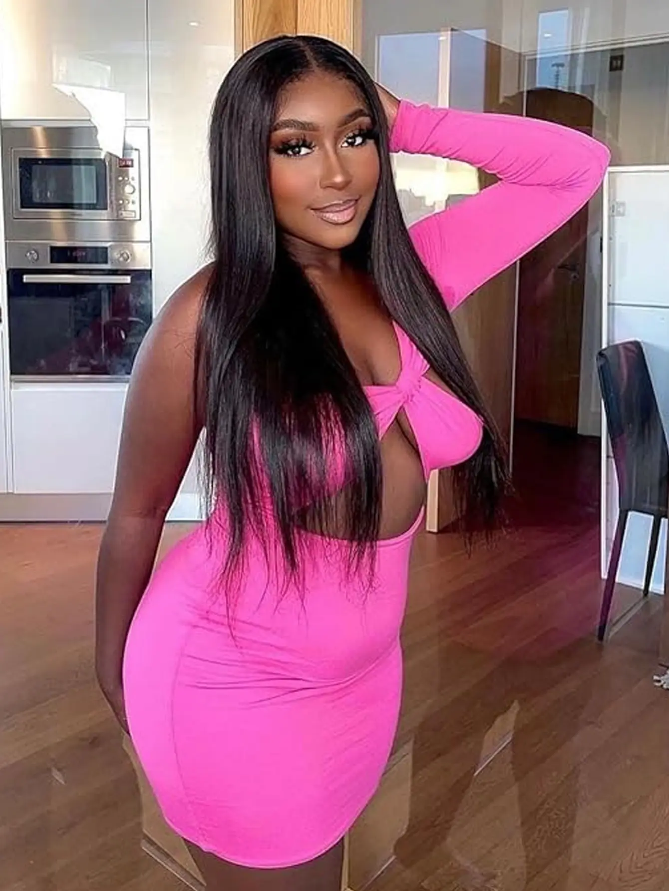 Hersmile Straight Human Hair Wigs For Black Women 13x4 Lace Front Wigs Human Hair Lace Front Wigs Glueless HD Lace Front Wigs Human Hair Pre Plucked Bleached Knots With Baby Hair 160 Density 13x4 Straight Lace Closure Wigs For Black Women