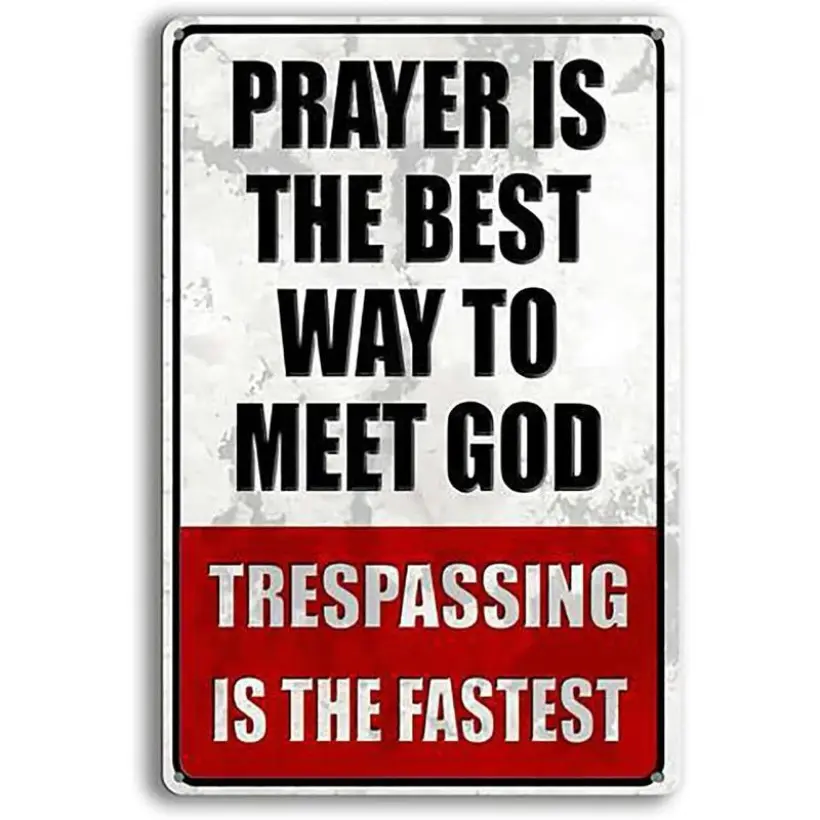 Aluminum No Entry Sign, Private Property Fun Marker, Ideal for Home Garden Door Wall Decor, Outdoor Use, No Trespassing, Ty1161 Model