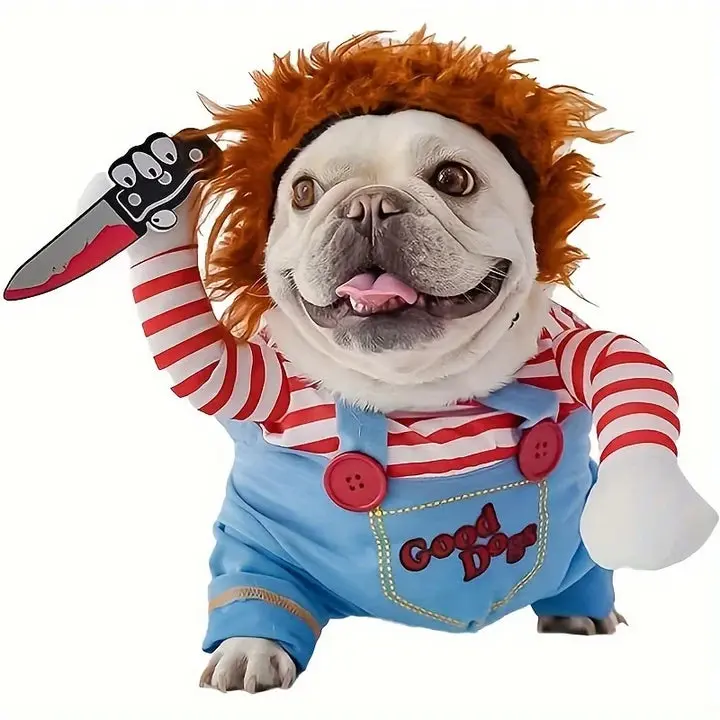 Bloody Doll Dog Holloween Costumes