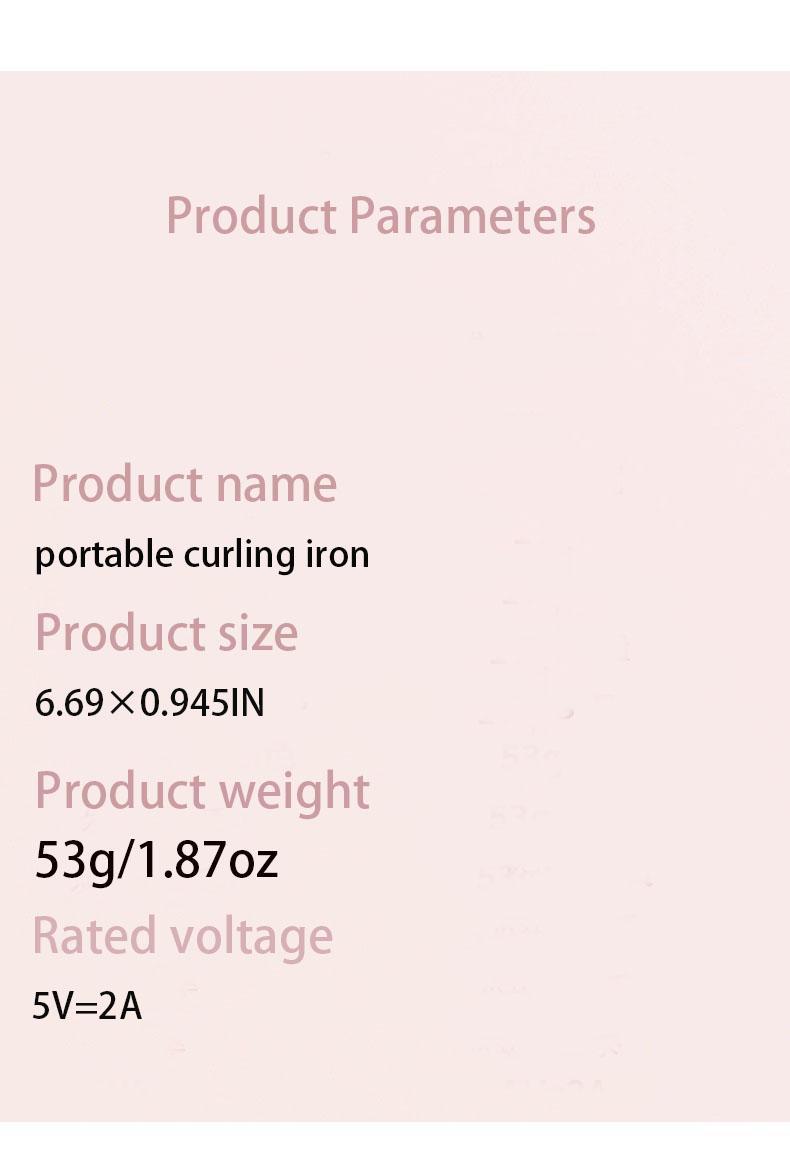 USB Power Portable Hair Styler: 2-in-1 Mini Flat Iron & Curling Wand for Travel, Quick Touch-Ups, and Bangs | Fast Heating, Dual Voltage, Perfect for On-the-Go, Dorm Room, and Small Bathroom Use plancha de cabello