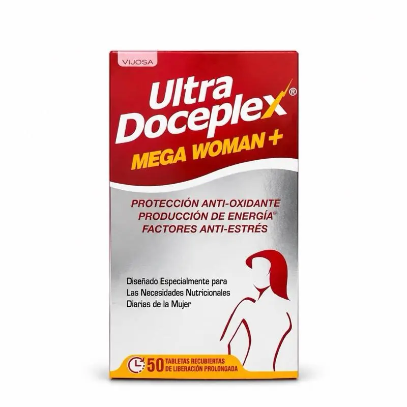 VIJOSA Ultra Doceplex Women's Dietary Supplement - Healthcare Support for Stress Relief, Essential Vitamins (50 Tablets) Anti Stress Multivitamin Brain Nutrition Supplement