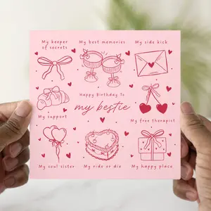 Fun My Bestie Birthday Card, Birthday Card For Best Friend, Friend Card, Gift For Freind