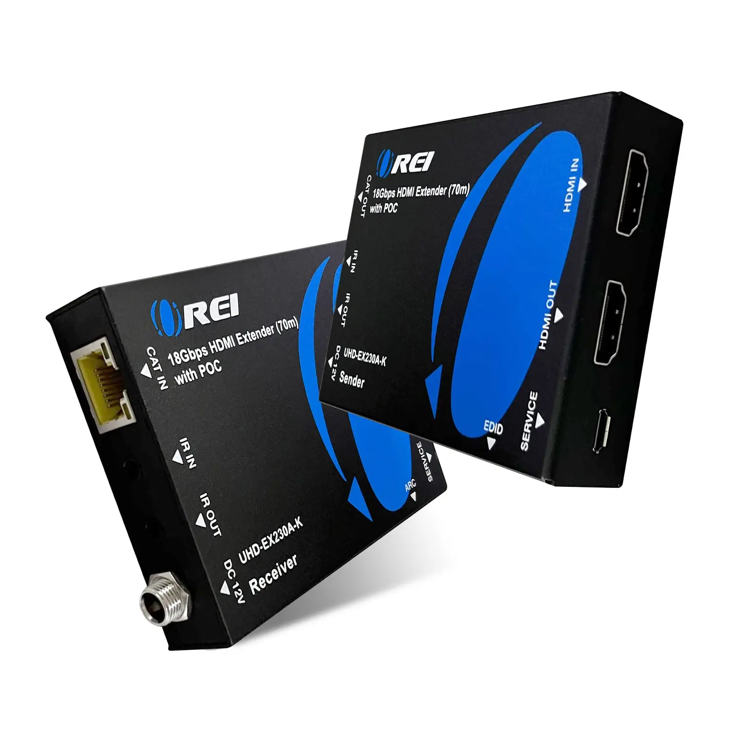 OREI UHD-EX230A-K 4K@60Hz HDMI Extender over Cat6/7 with Loop-Out & Optical Audio