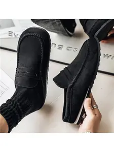 Baotou Half Slipper Vintage Velour Men Women Commute Casual Mule Shoes Versatile Lazy Outdoor Slippers