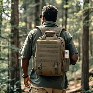 Military-Grade Laptop Backpack - Waterproof Tactical Molle Bag with Velcro - Large Capacity Durable Backpack for Workplace/Travel/Hiking