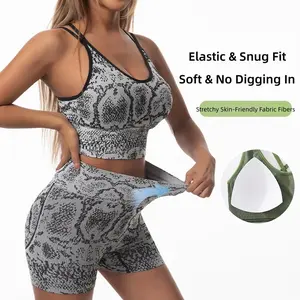 VVL Women's Crisscross Back Sports Bra & High-Waist Booty Lift Shorts Set – Breathable Sculpting Activewear for Yoga, Gym & Running