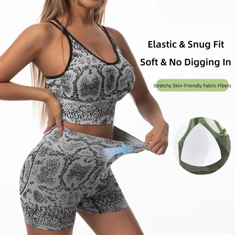VVL Women's Crisscross Back Sports Bra & High-Waist Booty Lift Shorts Set – Breathable Sculpting Activewear for Yoga, Gym & Running