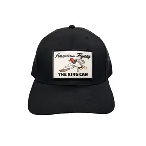 The King Can Canvasback PVC Patch Hat in Black 112