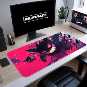 Gngar Haunting Grin Desk Mat - Essential Gaming Accessory for Fans, Spooky and Vibrant DesignMat