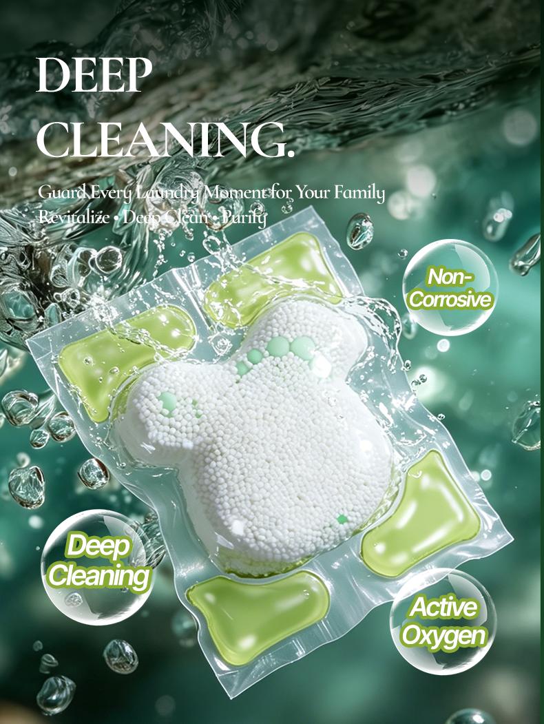 Wise Senses 32g Jumbo Washing Machine Cleaner Pods, 8 Count, 2-in-1 Deep Clean & Deodorizing Washer Cleaner, Helps Remove Pet Hair Residue, Musty Odor & Grime, Scented Descaler for All Washer Types Household，ultimate solution